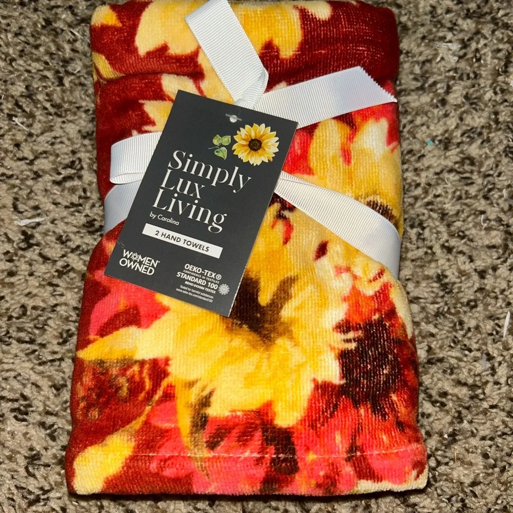 Sunflower Fall Hand Towel Set